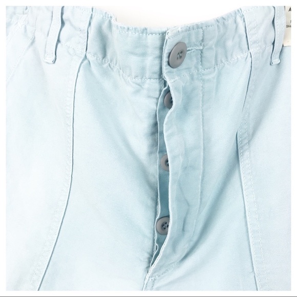 NWT Anthropologie AMO Army Linen Blend Shorts Size‎ 32 - Picture 6 of 12